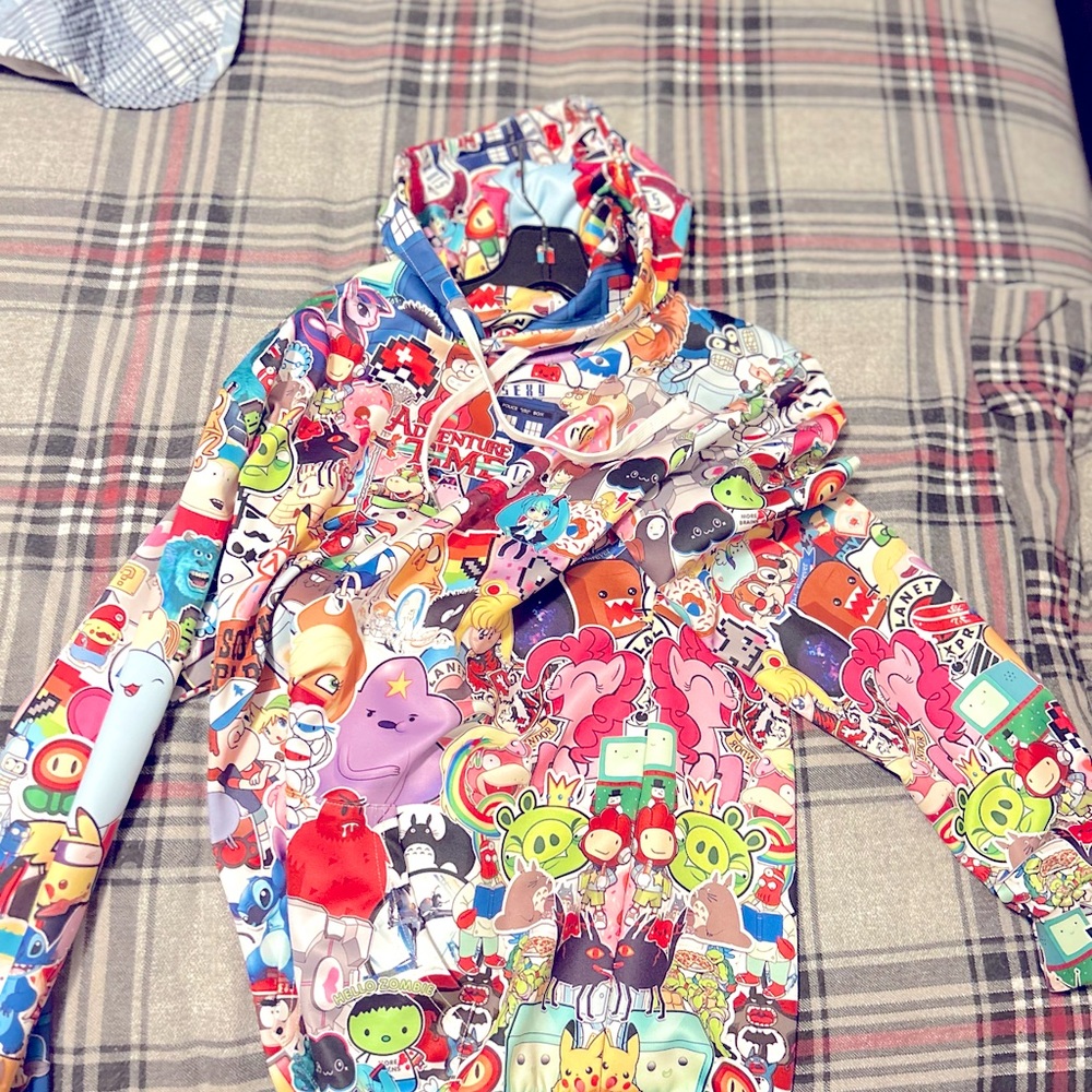 Cartoon hoodie for unisex